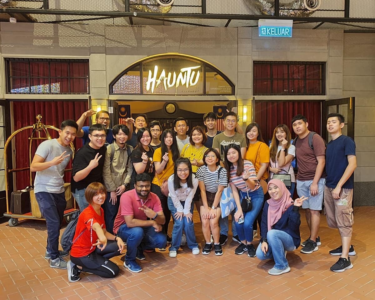 Agmoians at a team outing
